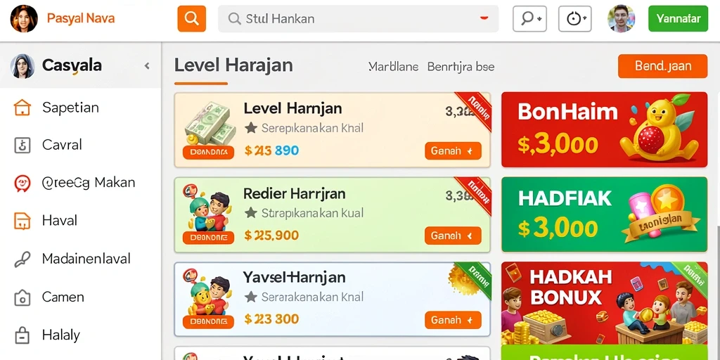 Tampilan awal yang memukau dan menarik.