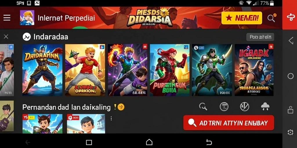 Tampilan antarmuka yang user-friendly.