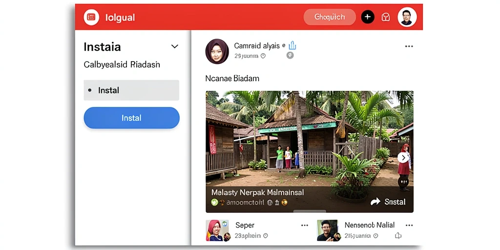 Screenshot menunjukkan karakter utama di tengah petualangan.