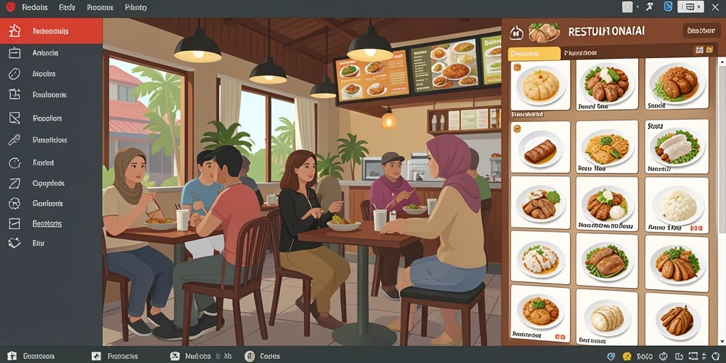 Tampilan awal yang menarik dan mudah dipahami.