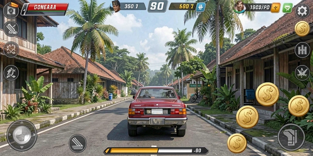 Tampilan antarmuka yang user-friendly untuk semua pemain.