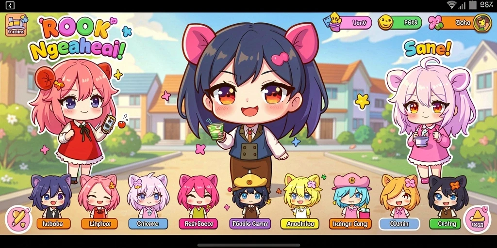 Tampilan antarmuka game yang modern dan ramah pengguna.